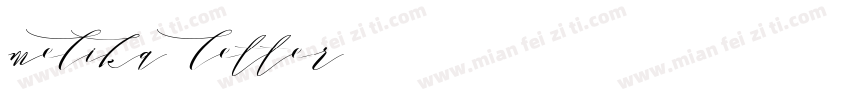 melika letter字体转换